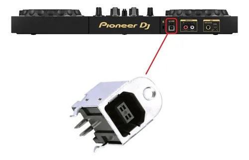 Pioneer Ddj400n Ddj-400 Version N Ficha Hembra Usb Original El De La Imagen - 2