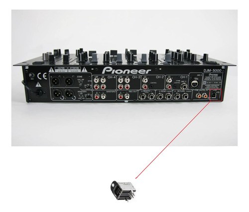 Pioneer Djm-5000 Djm5000 Ficha Conector Hembra Usb Original El De La Imagen - 2