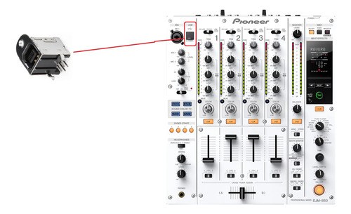 Pioneer Djm-850w Djm 850w Ficha Conector Hembra Usb Original El De La Imagen - 2