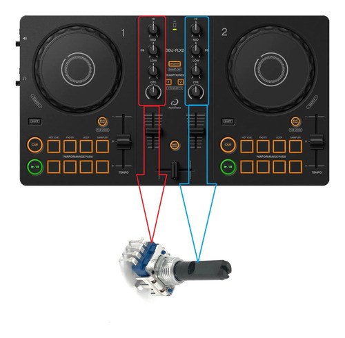 Alphatheta Ddj-flx2 Potenciometro Rotativo Leer Descripcion - 2