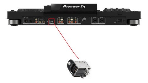 Pioneer Xdj-rx3 Xdjrx3 Xdj Rx3 Ficha Conector Usb Hembra El De La Imagen - 2