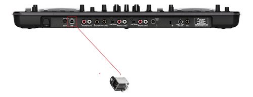 Pioneer Xdj-aero Xdj Aero Xdjaero Ficha Conector Usb Hembra El De La Imagen - 2