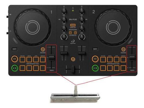 Alphatheta Ddj-flx2 Potenciometro Pitch Tempo Fader Upgrade - 2