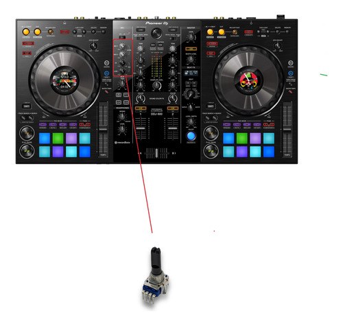 Pioneer Ddj-800 Potenciometro Rotativo Leer Descripcion - 2