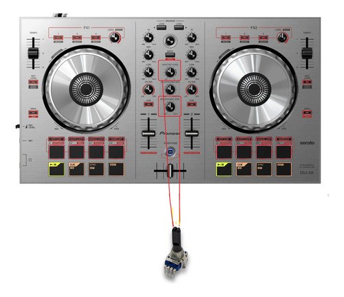 Pioneer Ddj-sb-s Potenciometro Rotativo Master O Headphones - 2