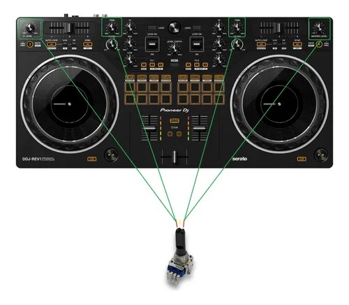 Pioneer Ddjrev1 Potenciometro Trim Master Headphone Filter - 2