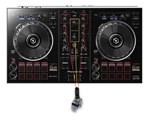 Pioneer Ddj-rb Potenciometro Rotativo Trim Master Headphones - 2