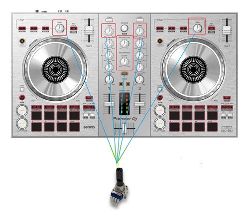 Pioneer Ddj-sb3-s Potenciometro Rotativo Leer Descripcion - 2