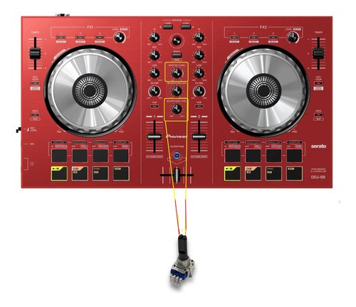 Pioneer Ddj-sb-r Potenciometro Rotativo Master O Headphones - 2