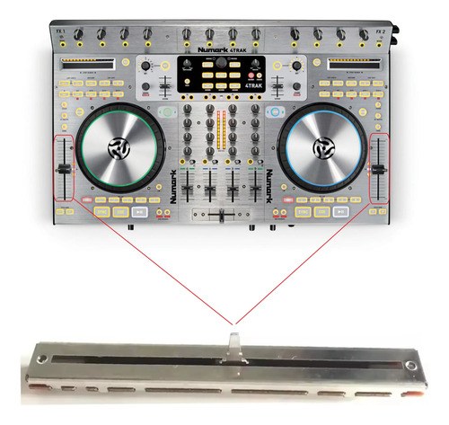 Numark 4trak Potenciometro Fader Pitch Tempo Fader Reemplazo - 2