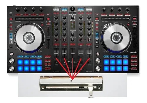 Pioneer Ddj Sx Ddjsx Potenciometro Fader Original Canal X4un - 2