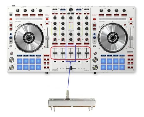 Pioneer Ddjsxw Potenciometro Fader Canal X2 Unidades Upgrade - 2