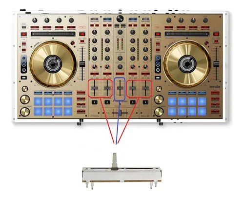 Pioneer Ddj-sx-n Potenciometro Fader Canal X2 Unidades Upgra - 2
