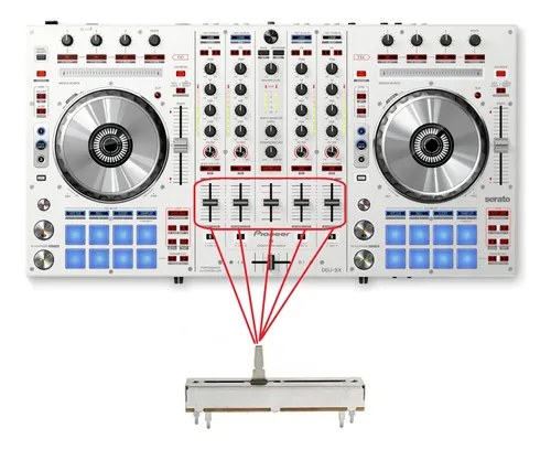 Pioneer Ddj-sx-w Ddjsxw Potenciometro Fader Canal Original - 2