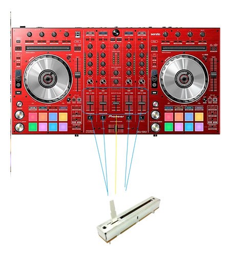 Pioneer Ddjsx2r Potenciometro Fader Canal Original X4unidade - 2