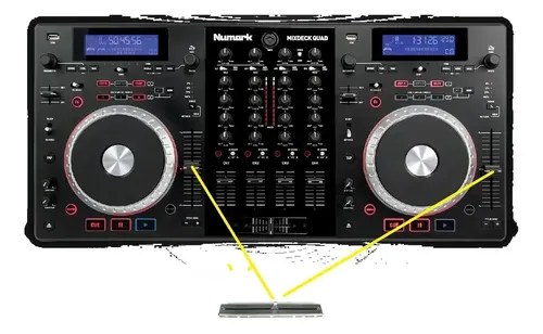 Numark Mixdeck Quad Potenciometro Pitch Tempo Fader Upgrade - 2
