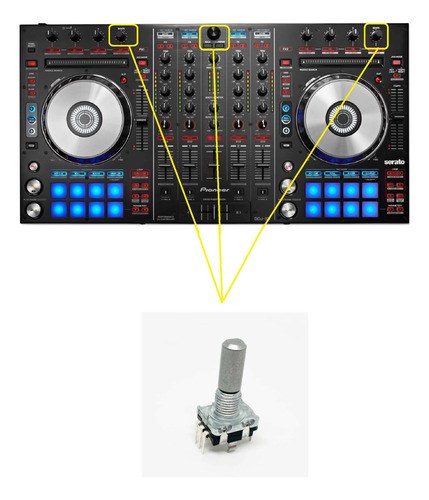 Pioneer Ddj-sx Potenciometro Encoder Funcion Browse Beats - 2