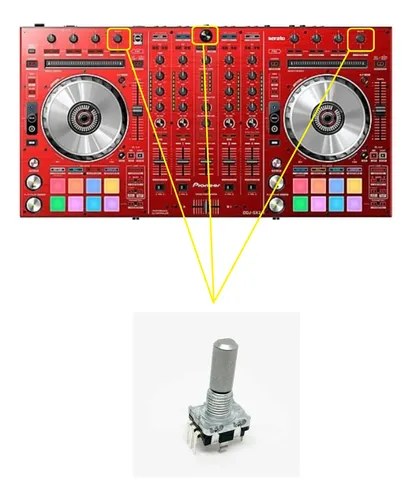 Pioneer Ddj-sx2r Potenciometro Encoder Funcion Browse Beats - 2