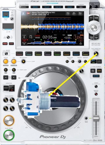 Pioneer Cdj-3000w Potenciometro Control Vinyl Speed Adjust - 2