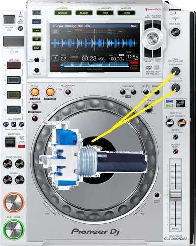 Cdj2000 Nexus2w Potenciometro Release/start O Touch/brake - 2
