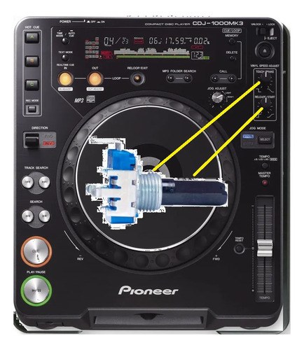Pioneer Cdj1000mk3 Potenciometro Release/start O Touch/brake - 2