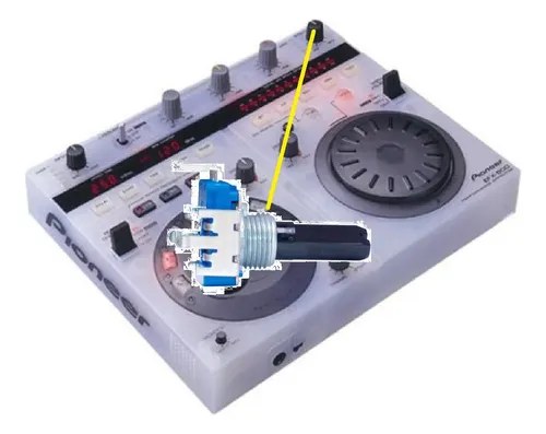 Pioneer Efx-500w Potenciometro Funcion Effect Out Level - 2