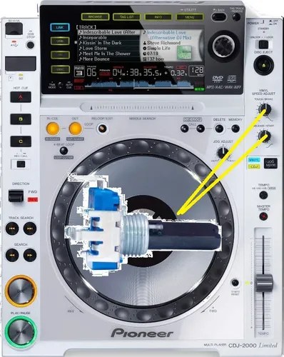 Pioneer Cdj-2000w Potenciometro Release/start O Touch/brake - 2