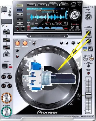 Cdj2000 Nexus2m Potenciometro Release/start O Touch/brake - 2