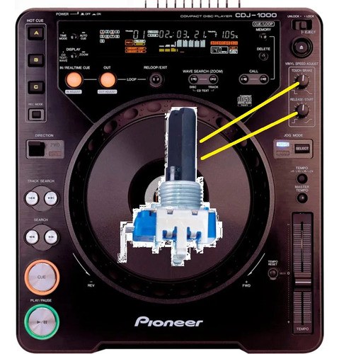 Pioneer Cdj-1000 Potenciometro Release/start O Touch/brake - 2