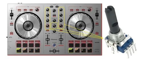 Pioneer Ddj-sbs Potenciometro Hi Mid Low Filter Headphones - 2
