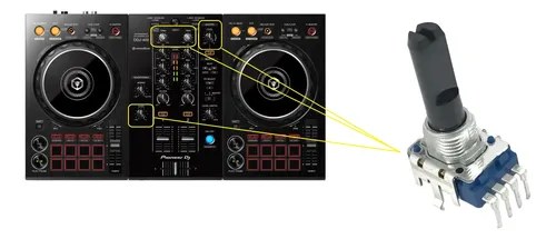Pioneer Ddj-400 Potenciometro Rotativo Master Headphone Trim - 2