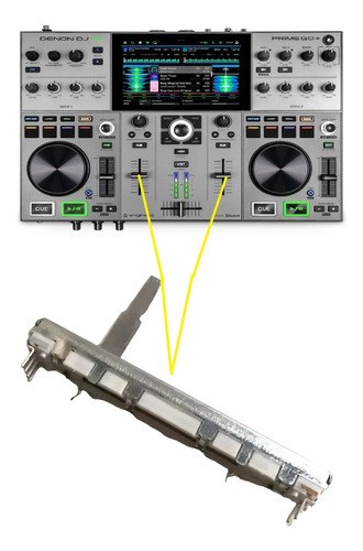 Denon Prime Go+ Potenciometro Fader Volumen De Canal Upgrade - 2
