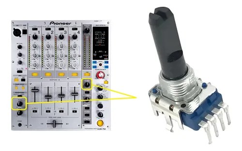 Djm750s Potenciometro Rotativ Master Balance O Headphone Mix - 2