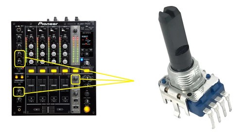 Pioneer Djm-700k Potenciometro Rotativo Ver Leer Descripcion - 2