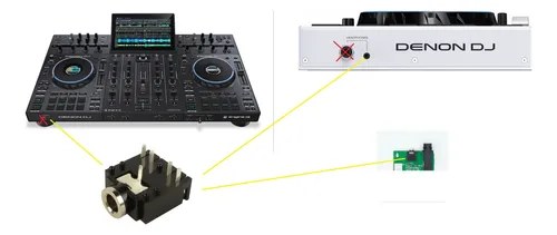 Denon Prime 4 Denon Prime4+ Ficha Hembra Auricular 3.5 Mm El De La Imagen - 2