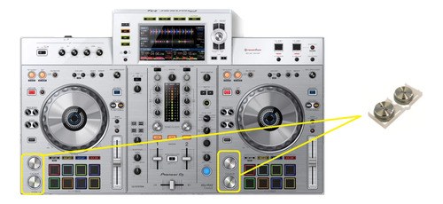Pioneer Xdj-rx2w Teclado Play Pausa Cue Izquierdo O Derecho - 2