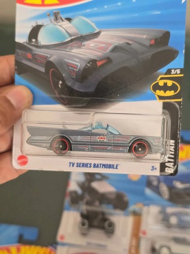Batimovil Hot Wheels Tv Serie Batman Batmobile Coleccion 3/5 Gris - 2