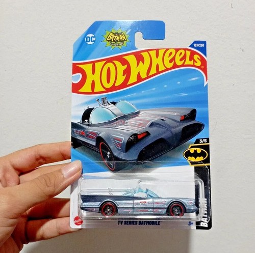 Batimovil Hot Wheels Tv Serie Batman Batmobile Coleccion 3/5 Gris - 3