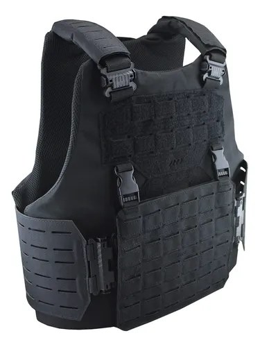 Chaleco Táctico Molle Laser Cut Boer Spartan Negro M
