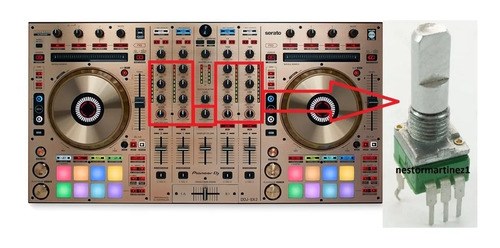 Ddjsxw Pioneer Potenciometro Original P Eq Hi Mid Low Filter - 6