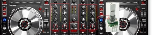 Pioneer Ddj Sx2r Potenciometro Rotativo Original Hi Mid Low - 4
