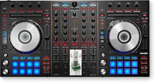 Pioneer Ddj Sx2r Potenciometro Rotativo Original Hi Mid Low - 5