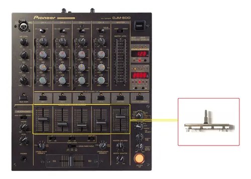 Pioneer Djm400k Djms3 Djm600k Potenciometro Original D Canal - 5