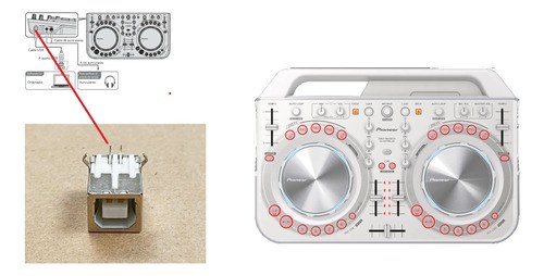 Pioneer Ddj Xdj Djm Cdj Djs Ficha Hembra Usb Tipo B Remplaz El De La Imagen - 4