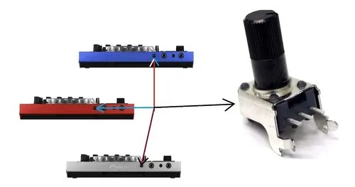 Pioneer Ddjsb Y Variables Potenciometro Rotativo Funcion Mic - 4