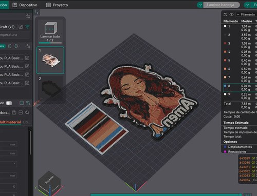 Archivo 3mf Y Stl Lamparas Multicolor Diseños Con Tu Logo - 9