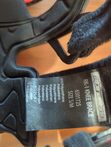 Rodilleras Alpinestars Rk-1 Plasma Off Road (usadas) Negro/rojo P/m - 5