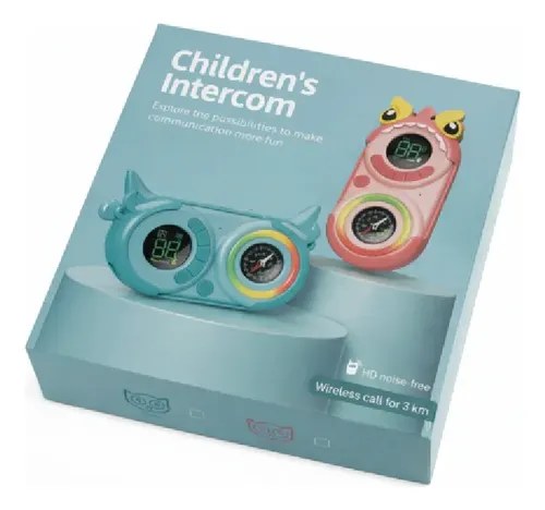 Handy Walkie Talkie Infantil Rosa Y Verde Par Rosa/verde - 2