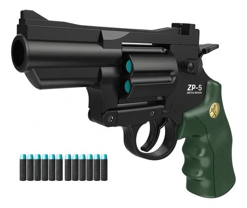 Pistola Lanza Dardos De Juguete Negro/verde