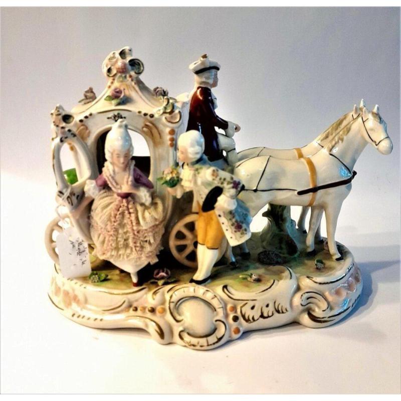 Antigua Carroza de Porcelana de Gräfenthal